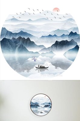 File PSD File tranh hiện đại pha lê gương KF100232 (bản gốc) cho nhà in