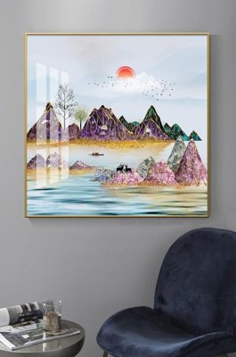 Tải file File tranh hiện đại pha lê gương KF100324 (gốc) chủ đề tôn giáo