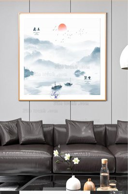 File tranh File tranh hiện đại pha lê gương KF100330 (ảnh gốc) in trần nhà