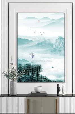 File tranh File tranh hiện đại pha lê gương KF100332 (gốc) chủ đề thành phố