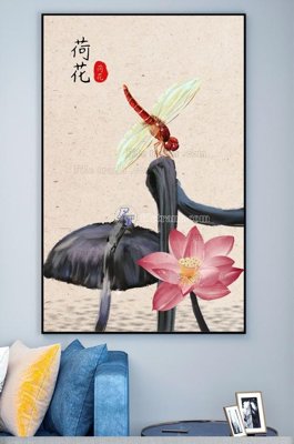 File gốc File tranh hiện đại pha lê gương KF100356 (in lụa) tranh thuận buồm