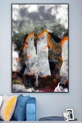 File gốc File tranh hiện đại pha lê gương KF100378 (phiên bản chuẩn) để in ấn