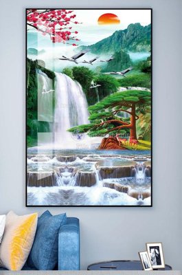 Download file ảnh gốc File tranh hiện đại pha lê gương KF100398 để in ấn