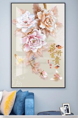 Ảnh gốc File tranh hiện đại pha lê gương KF100429 (nét căng) in mica