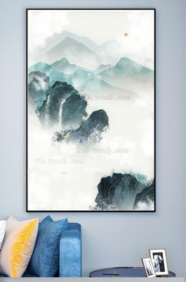 File gốc File tranh hiện đại pha lê gương KF100431 (trang trí) cho phòng khách