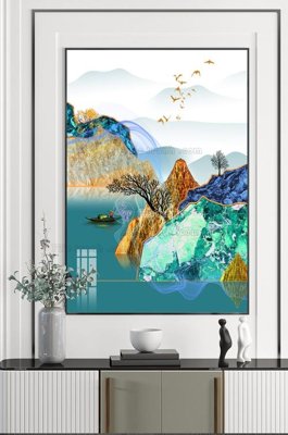 File ảnh File tranh hiện đại pha lê gương KF100433 (gốc) in Hiflex