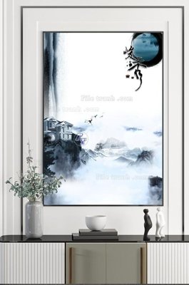 File gốc File tranh hiện đại pha lê gương KF100473 (in tráng gương) nghệ thuật