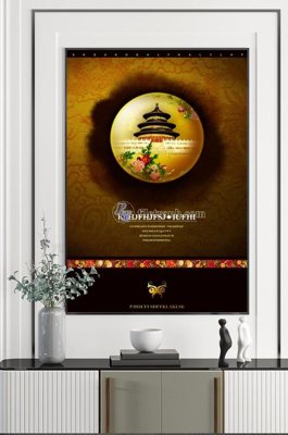 File in trần File tranh hiện đại pha lê gương KF100476 (file gốc) hoa văn 3D