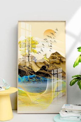 File tranh quảng cáo File tranh hiện đại pha lê gương KF100492 (file gốc) chuyên nghiệp