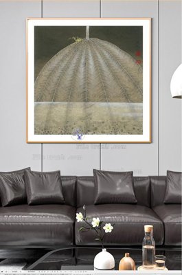 File in trần File tranh hiện đại pha lê gương KF100518 (bản gốc) trời sao