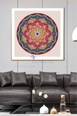 File PSD File tranh hiện đại pha lê gương KF100520 (chất lượng in ấn)