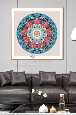 File in ấn File tranh hiện đại pha lê gương KF100524 (bản gốc) cao cấp