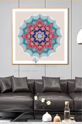 File ảnh File tranh hiện đại pha lê gương KF100529 (gốc) in decal dán tường