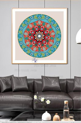 File gốc File tranh hiện đại pha lê gương KF100532 (in ấn) không giới hạn