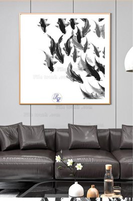 File in mica File tranh hiện đại pha lê gương KF100574 (bản gốc) sắc sảo