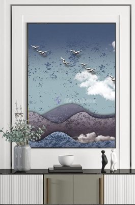 File gốc in tráng gương File tranh hiện đại pha lê gương KF100650 chi tiết