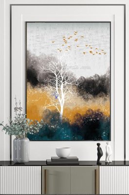 File in mica File tranh hiện đại pha lê gương KF100651 (bản gốc) sắc sảo