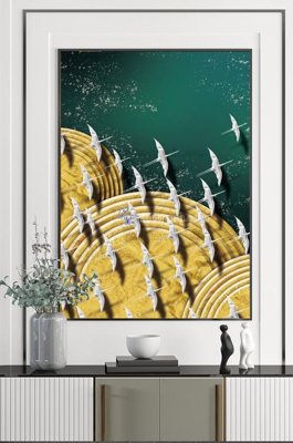 Tải file gốc in lụa File tranh hiện đại pha lê gương KF100652 siêu nét