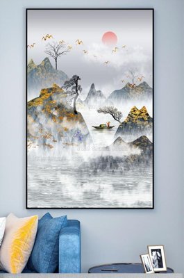 File gốc in ấn File tranh hiện đại pha lê gương KF100659 chất lượng vượt trội