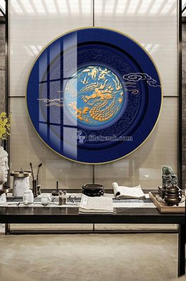 Tải file File tranh hiện đại pha lê gương KF100688 (gốc) chủ đề phong thủy