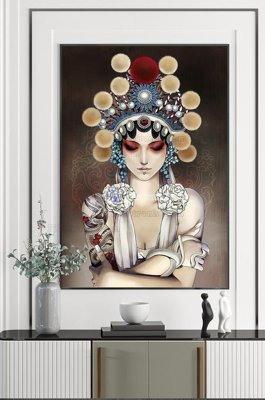 File tranh File tranh hiện đại pha lê gương KF100689 (gốc) chủ đề tĩnh vật