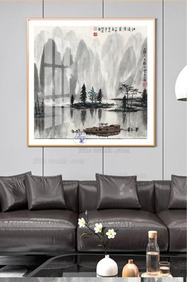 File tranh File tranh hiện đại pha lê gương KF100752 (bản gốc) in lụa 5D