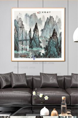 File gốc File tranh hiện đại pha lê gương KF100759 (vector) cho in ấn