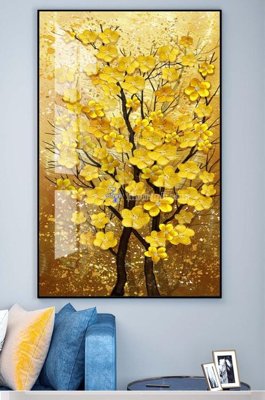 File in lụa File tranh hiện đại pha lê gương KF100763 (phong cảnh) File tranh hiện đại pha lê gương KF100763