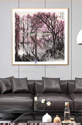 File tranh File tranh hiện đại pha lê gương KF100765 (ảnh gốc) in trần xuyên sáng