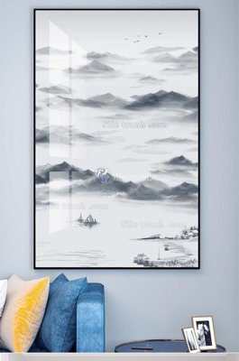 File gốc File tranh hiện đại pha lê gương KF100766 (ảnh chi tiết) để in lụa