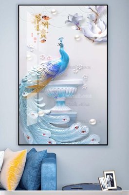 File in mica File tranh hiện đại pha lê gương KF100791 (ảnh gốc) đẹp