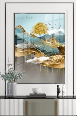 File tranh File tranh hiện đại pha lê gương KF100794 (gốc) in backlit film