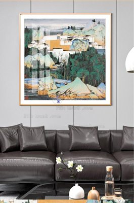 Mua file gốc File tranh hiện đại pha lê gương KF100803 (PSD) tại Filetranh.com