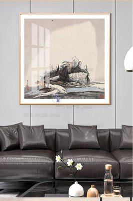 File gốc File tranh hiện đại pha lê gương KF100805 (in tráng gương) nghệ thuật