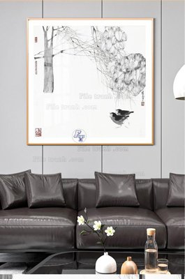 File in lụa File tranh hiện đại pha lê gương KF100806 (hoa văn) File tranh hiện đại pha lê gương KF100806