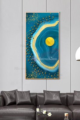 File gốc File tranh hiện đại pha lê gương KF100924 (trang trí) phòng làm việc