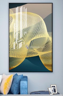 File gốc File tranh hiện đại pha lê gương KF100937 (in mica) làm bảng hiệu