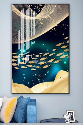 File tranh File tranh hiện đại pha lê gương KF100958 (bản gốc) in lụa 3D