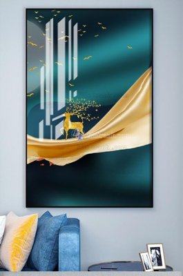 File tranh File tranh hiện đại pha lê gương KF100964 (gốc) phong cách tối giản