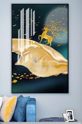 File gốc File tranh hiện đại pha lê gương KF100966 (in tráng gương) hiện đại