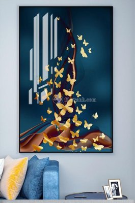 Download file gốc File tranh hiện đại pha lê gương KF100967 (in mica) trang trí