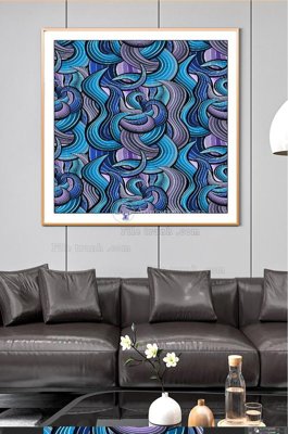 File tranh in trần File tranh hiện đại pha lê gương KF100979 (ảnh gốc siêu nét)