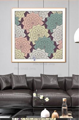 File tranh File tranh hiện đại pha lê gương KF100982 (bản gốc) trang trí văn phòng