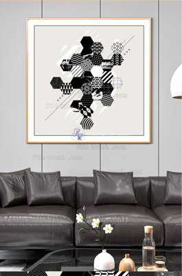 File gốc File tranh hiện đại pha lê gương KF101002 (in tráng gương) nghệ thuật