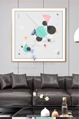 File tranh PSD File tranh hiện đại pha lê gương KF101017 chất lượng cao