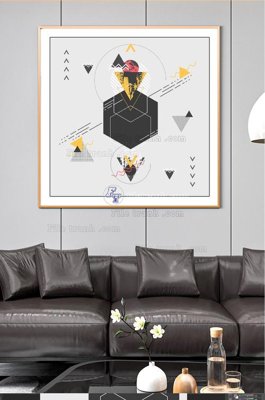 Tải file PSD File tranh hiện đại pha lê gương KF101024 (nguyên layer) để in