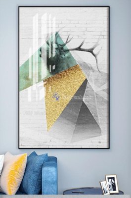 File tranh gốc File tranh hiện đại pha lê gương KF101029 chủ đề hiện đại