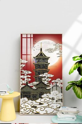 File gốc File tranh hiện đại pha lê gương KF101052 (in ấn) màu sắc trung thực