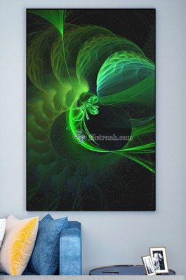 File gốc File tranh hiện đại pha lê gương KF101058 (in mica) trang trí