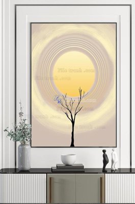 File gốc File tranh hiện đại pha lê gương KF101063 (dành cho trang trí nội thất)